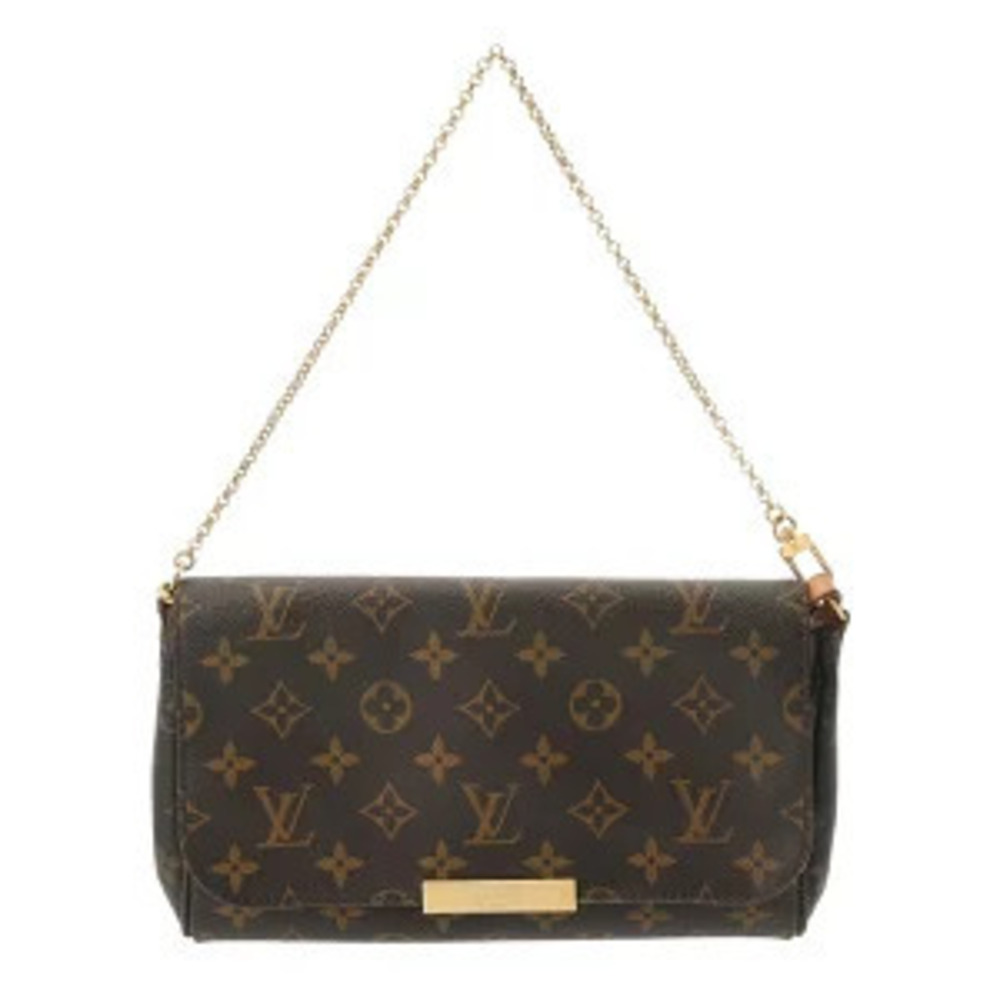 Louis Vuitton Monogram Favorite Canvas Shoulder Bag Brown